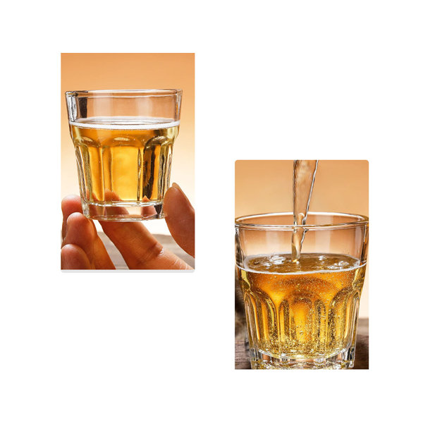 Eternal Night Shot Glasses Set,1.6 OZ Mini Glass Cups Espresso Shot